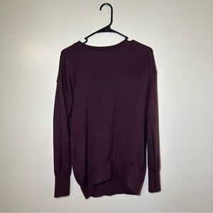 Isaac Mizrahi Deep Burgundy Crew‎ Neck Sweater